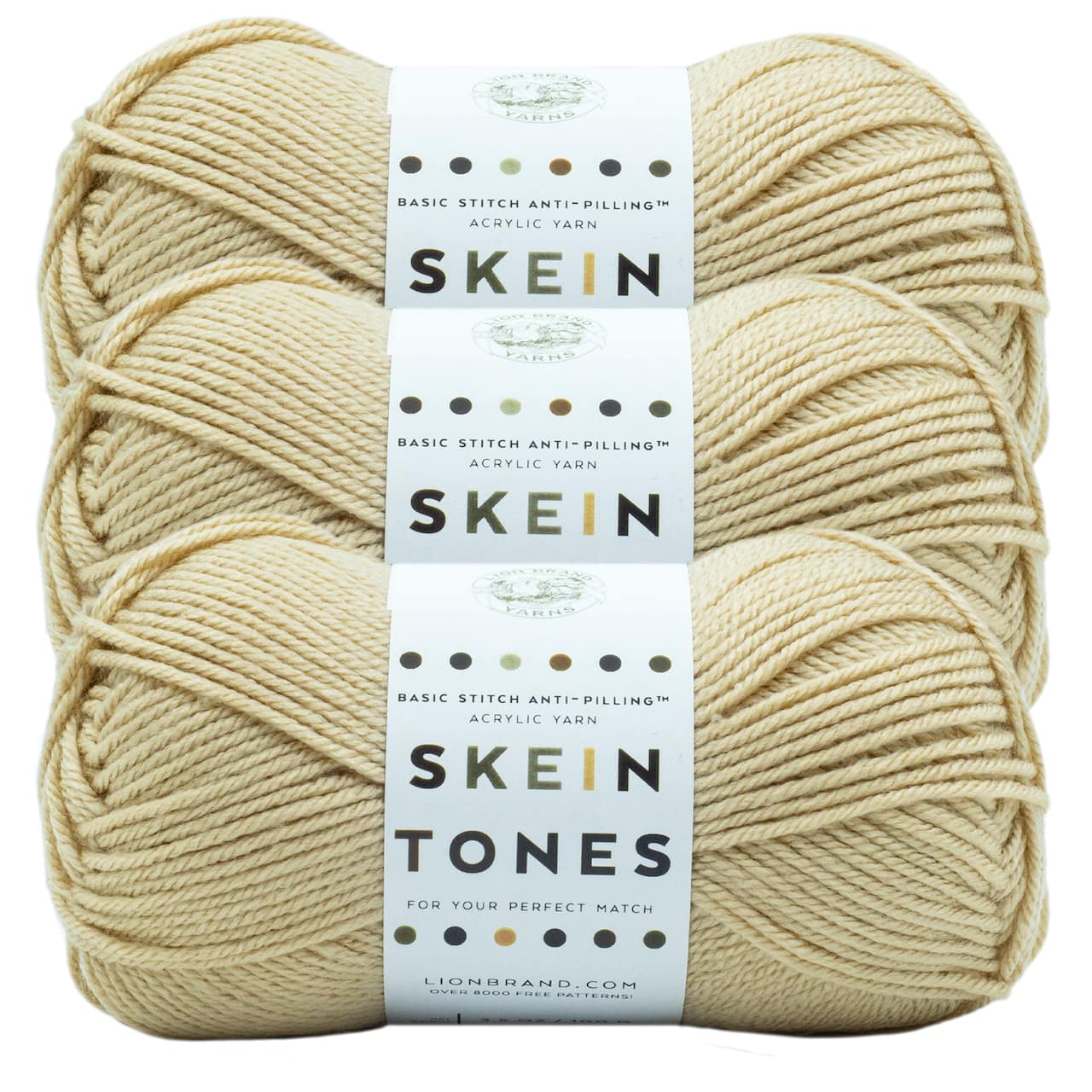 3 Pack Lion Brand® Basic Stitch Anti Pilling™ Skein Tones Yarn
